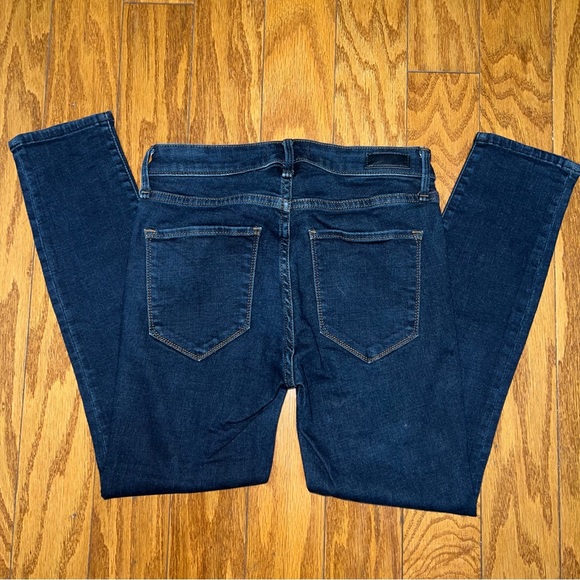 Abercrombie & Fitch Dark Wash Harper Low Rise Ankle Skinny Jeans Size 26 - Picture 6 of 8
